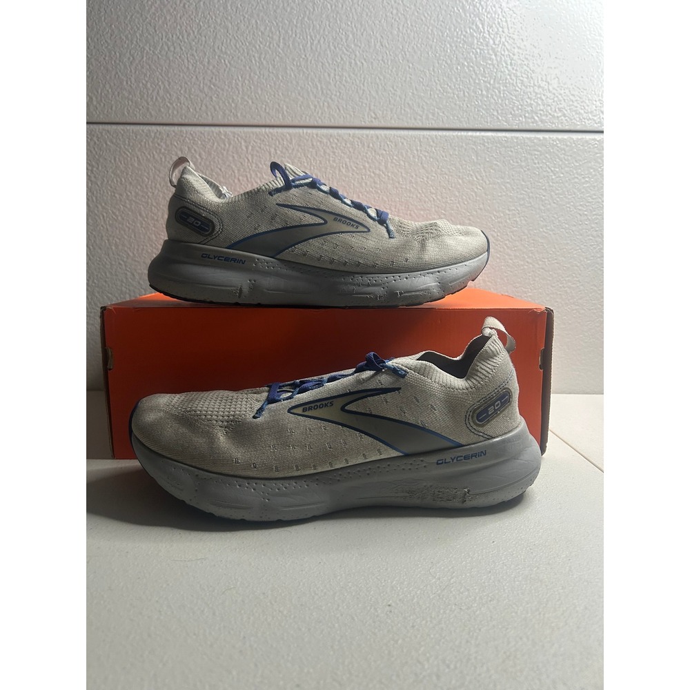 Brooks Glycerin StealthFit 20 Grey Blue Men Size 11 #2991